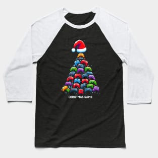 Video Game Controller Christmas Santa Gamer Boys Baseball T-Shirt